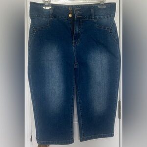 Flamingals Dark Blue Stretch Denim Jeans, size XL